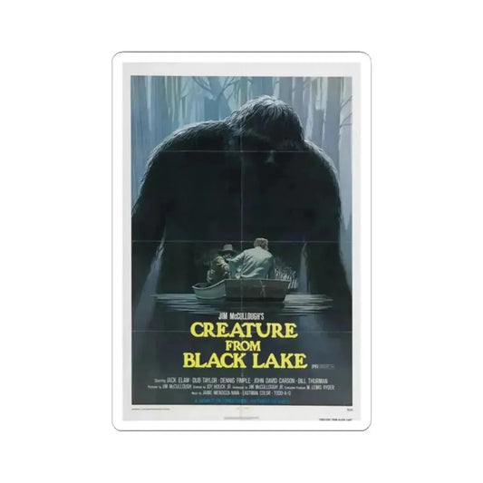 Creature from Black Lake 1976 Movie Poster - STICKER Vinyl Kiss-Cut Decal 2 Inch White - The Sticker Space