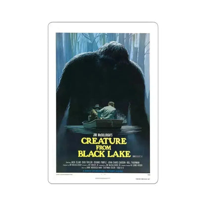 CREATURE FROM BLACK LAKE 1976 Movie Poster - STICKER Vinyl Kiss-Cut Decal 3 Inch White - The Sticker Space