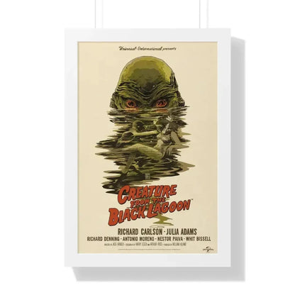 CREATURE FROM THE BLACK LAGOON (10) 1954 - Framed Movie Poster 16″ x 24″ White - The Sticker Space
