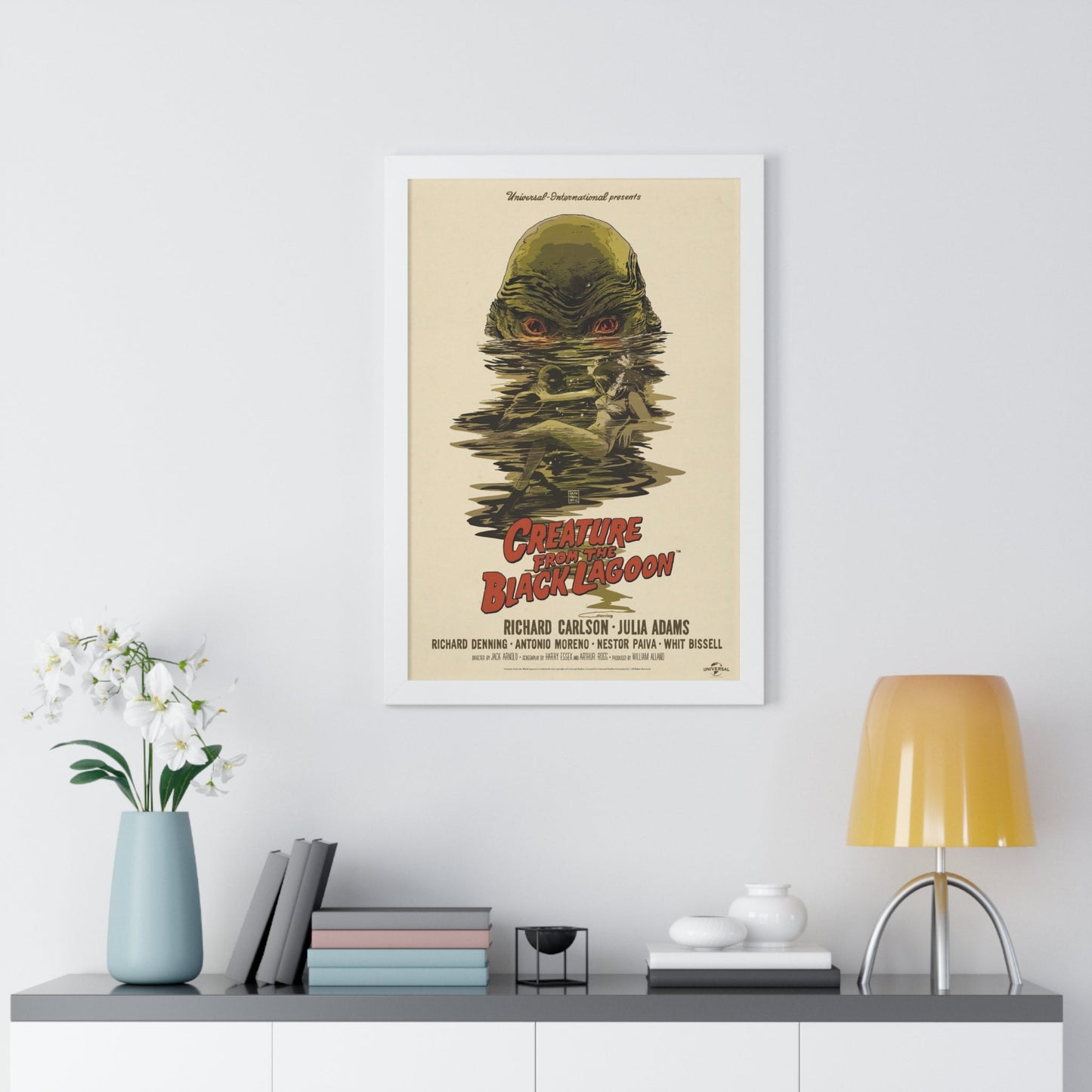 CREATURE FROM THE BLACK LAGOON (10) 1954 - Framed Movie Poster-The Sticker Space