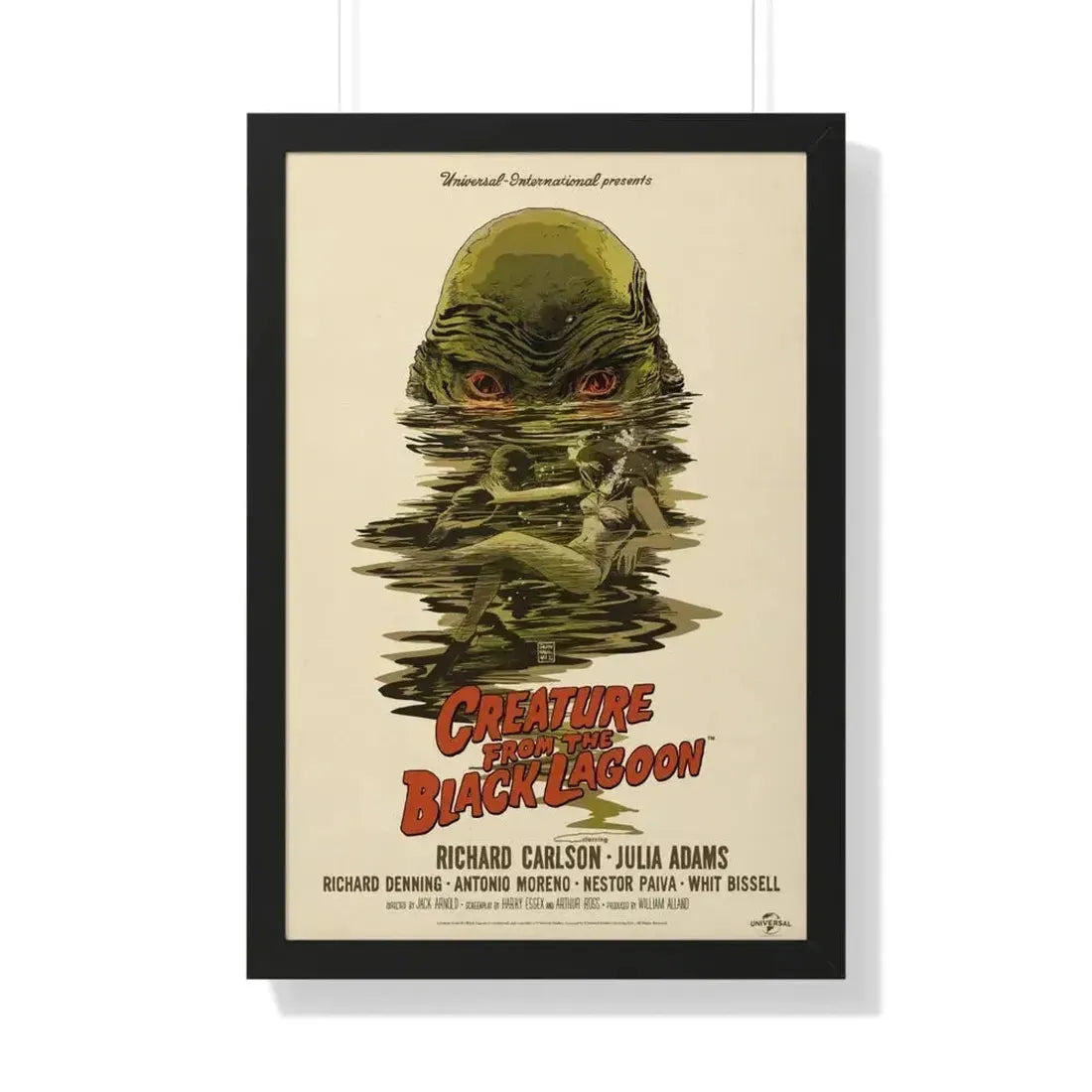 CREATURE FROM THE BLACK LAGOON (10) 1954 - Framed Movie Poster 20" x 30" Black - The Sticker Space