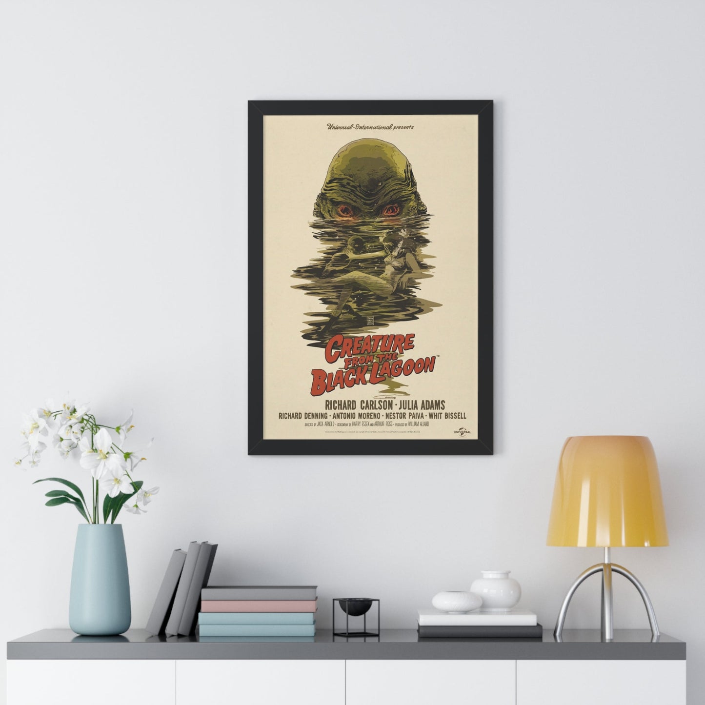 CREATURE FROM THE BLACK LAGOON (10) 1954 - Framed Movie Poster-The Sticker Space