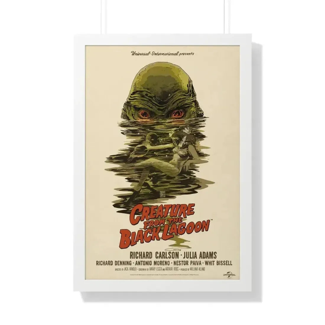 CREATURE FROM THE BLACK LAGOON (10) 1954 - Framed Movie Poster - The Sticker Space
