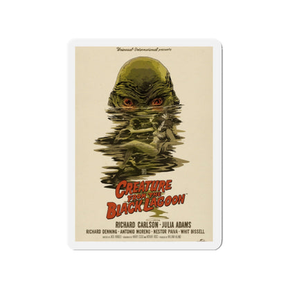 CREATURE FROM THE BLACK LAGOON (10) 1954 Movie Poster - Die-Cut Magnet-2" x 2"-The Sticker Space