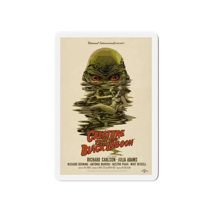 CREATURE FROM THE BLACK LAGOON (10) 1954 Movie Poster - Refrigerator Magnet 6 Inch - The Sticker Space