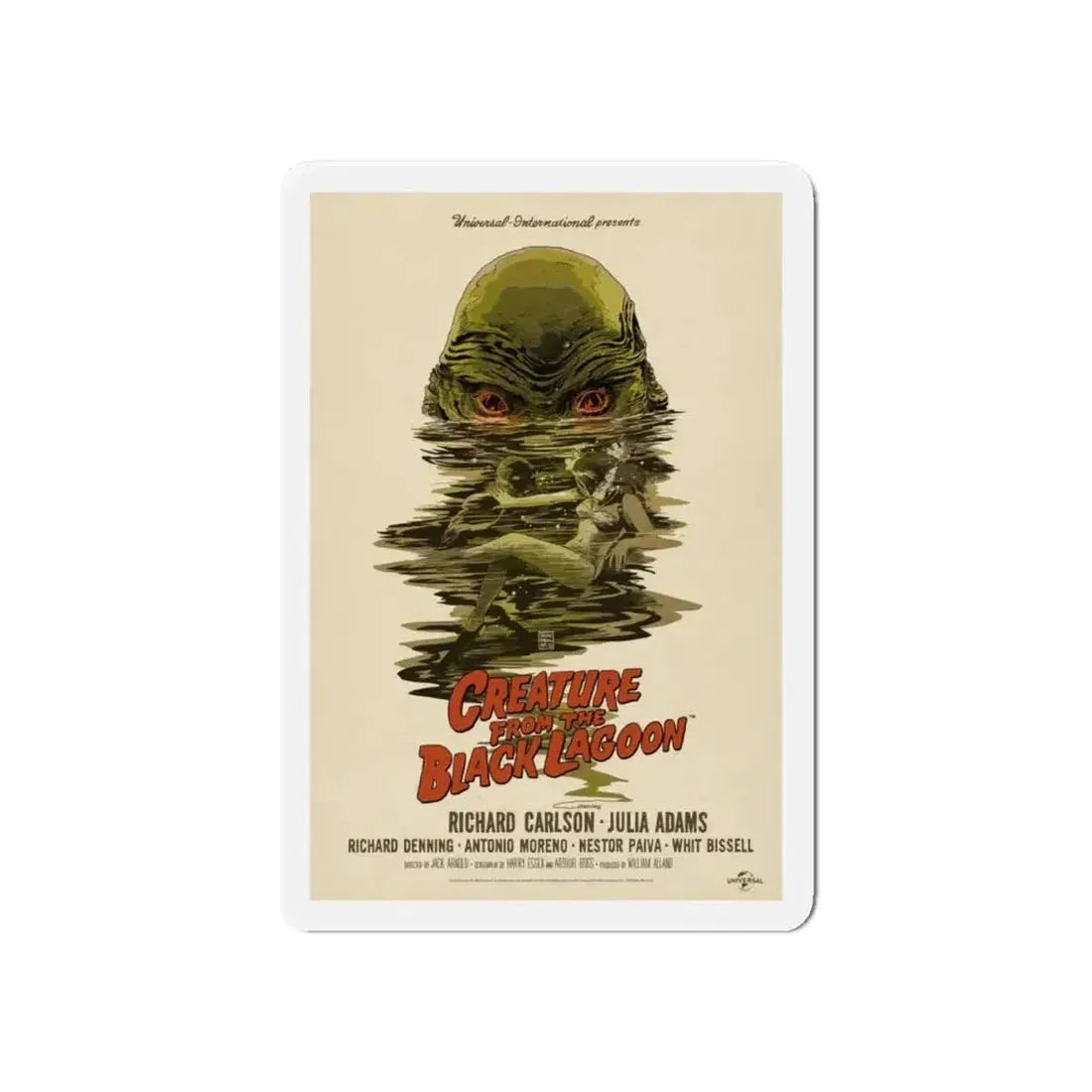 CREATURE FROM THE BLACK LAGOON (10) 1954 Movie Poster - Refrigerator Magnet - The Sticker Space
