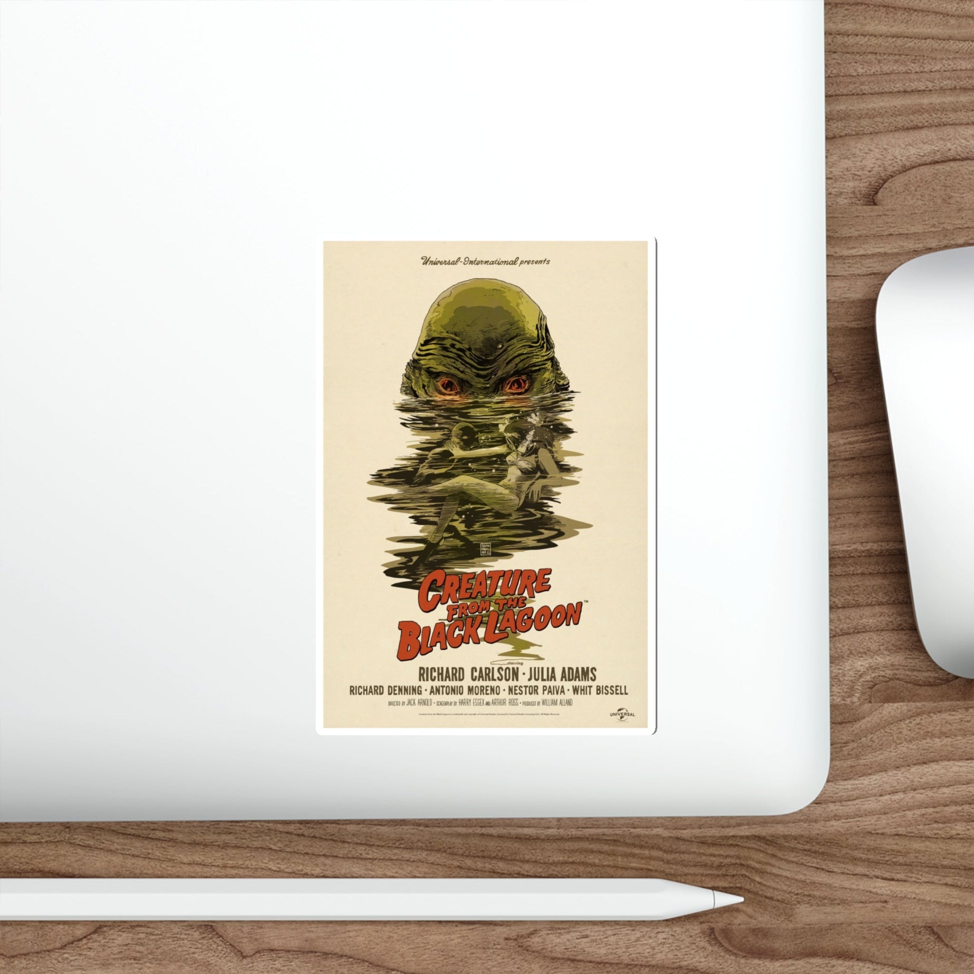 CREATURE FROM THE BLACK LAGOON (10) 1954 Movie Poster STICKER Vinyl Die-Cut Decal-The Sticker Space