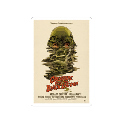 CREATURE FROM THE BLACK LAGOON (10) 1954 Movie Poster STICKER Vinyl Die-Cut Decal-2 Inch-The Sticker Space