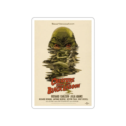 CREATURE FROM THE BLACK LAGOON (10) 1954 Movie Poster STICKER Vinyl Die-Cut Decal-4 Inch-The Sticker Space