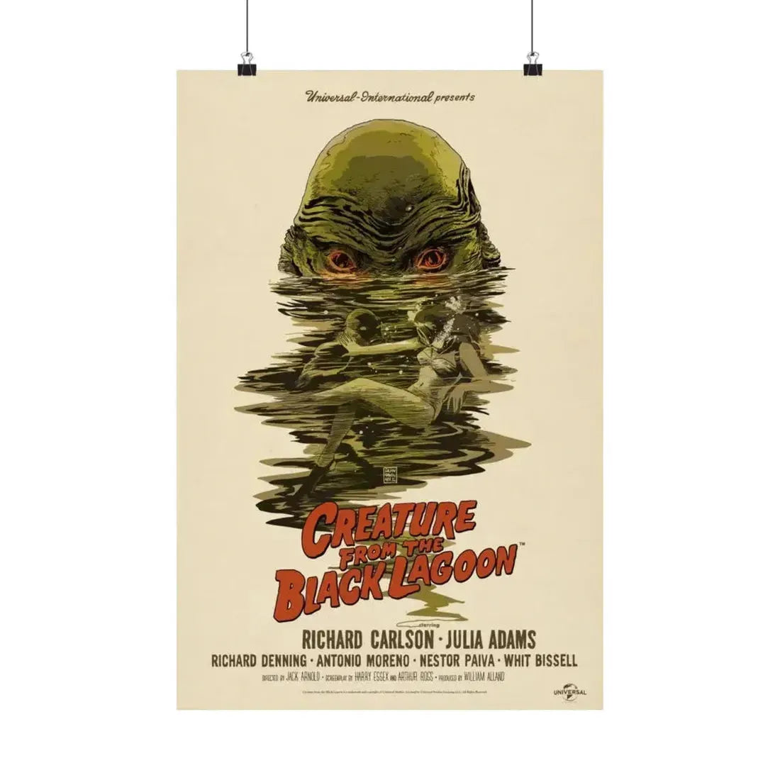 CREATURE FROM THE BLACK LAGOON (10) 1954 - Paper Movie Poster 16″ x 24″ Matte - The Sticker Space