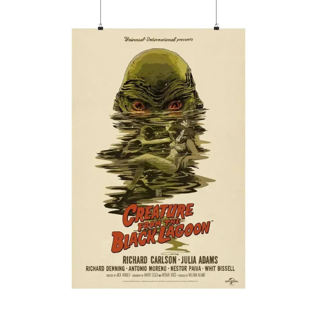 CREATURE FROM THE BLACK LAGOON (10) 1954 - Paper Movie Poster 24″ x 36″ Matte - The Sticker Space