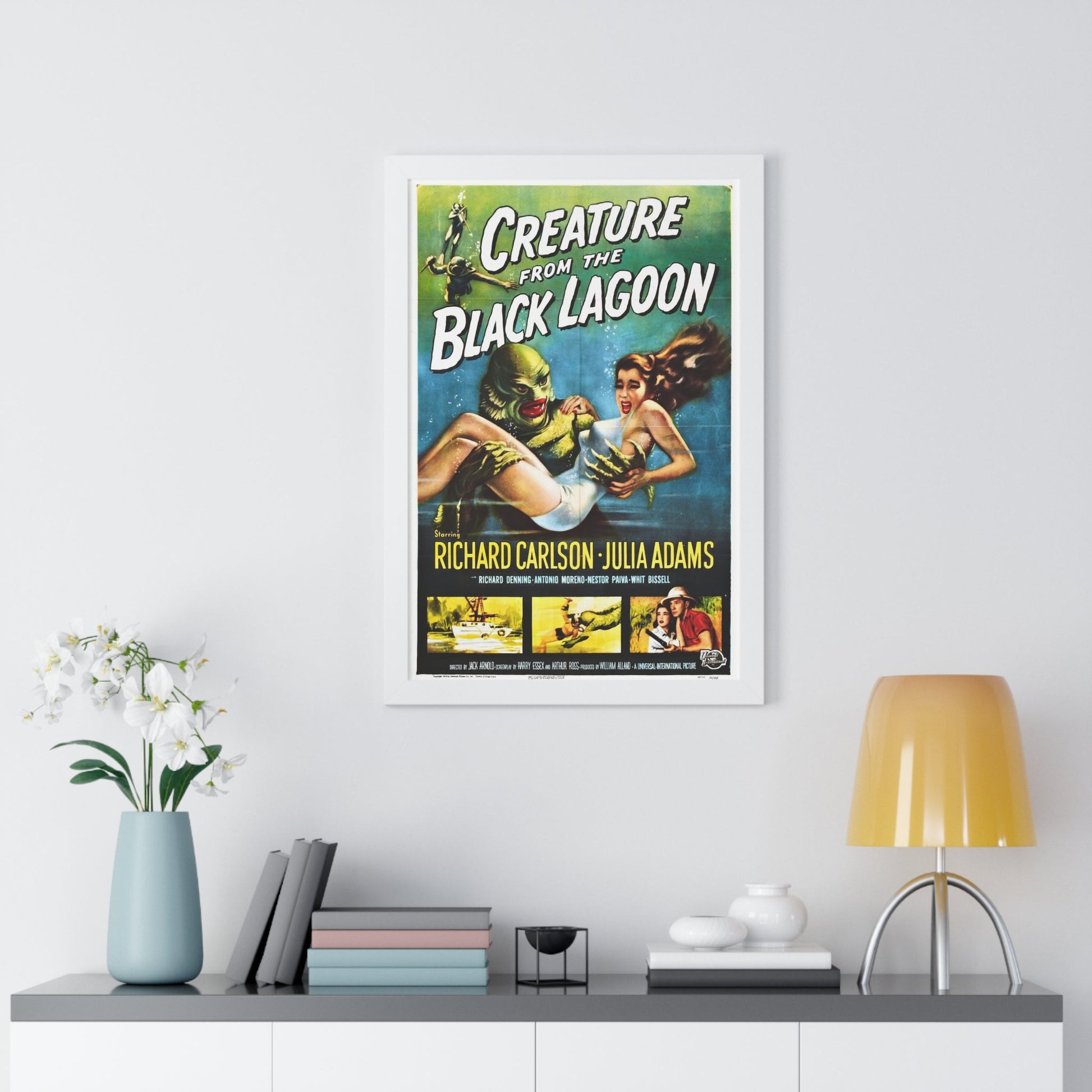 CREATURE FROM THE BLACK LAGOON 1954 - Framed Movie Poster-The Sticker Space