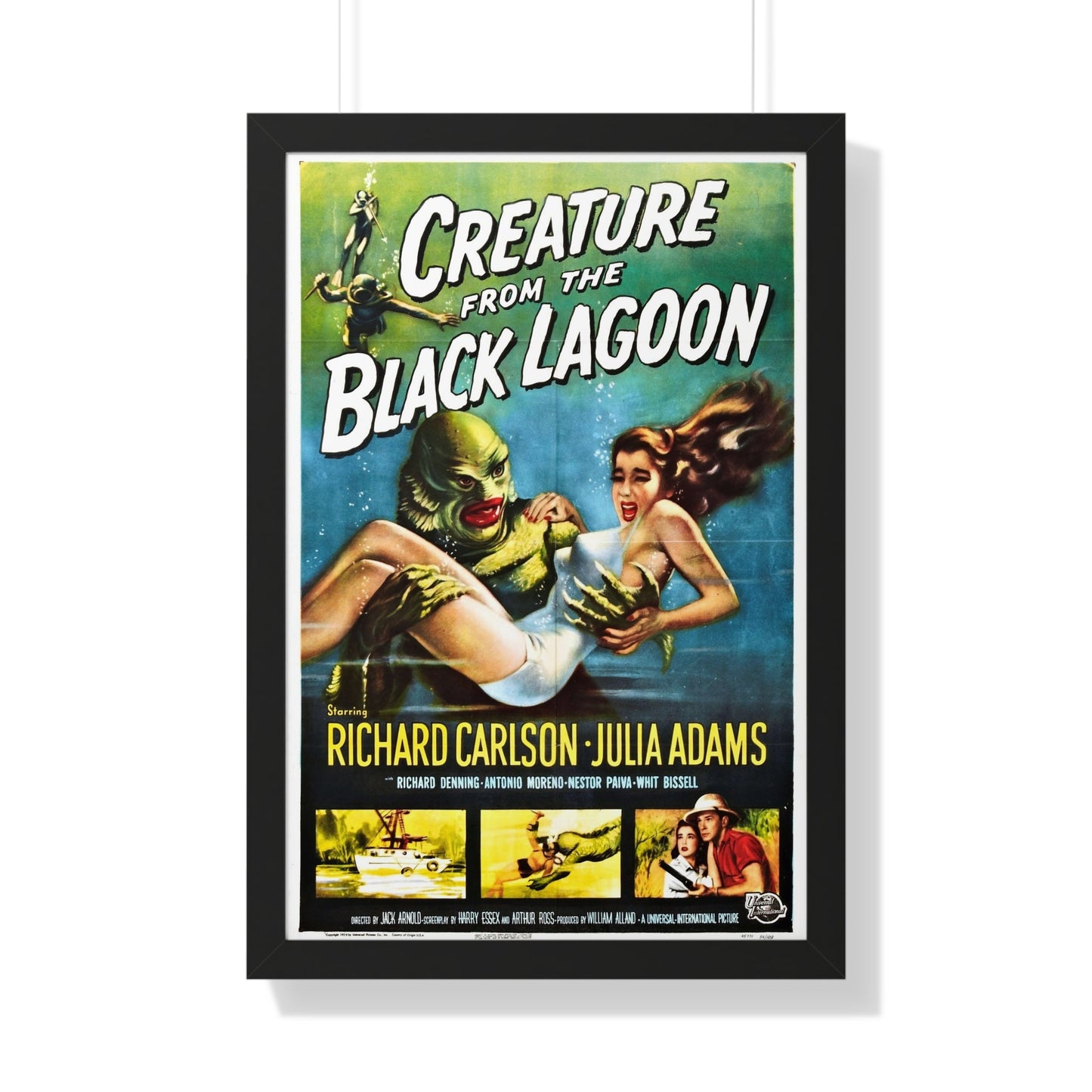 CREATURE FROM THE BLACK LAGOON 1954 - Framed Movie Poster-20" x 30"-The Sticker Space