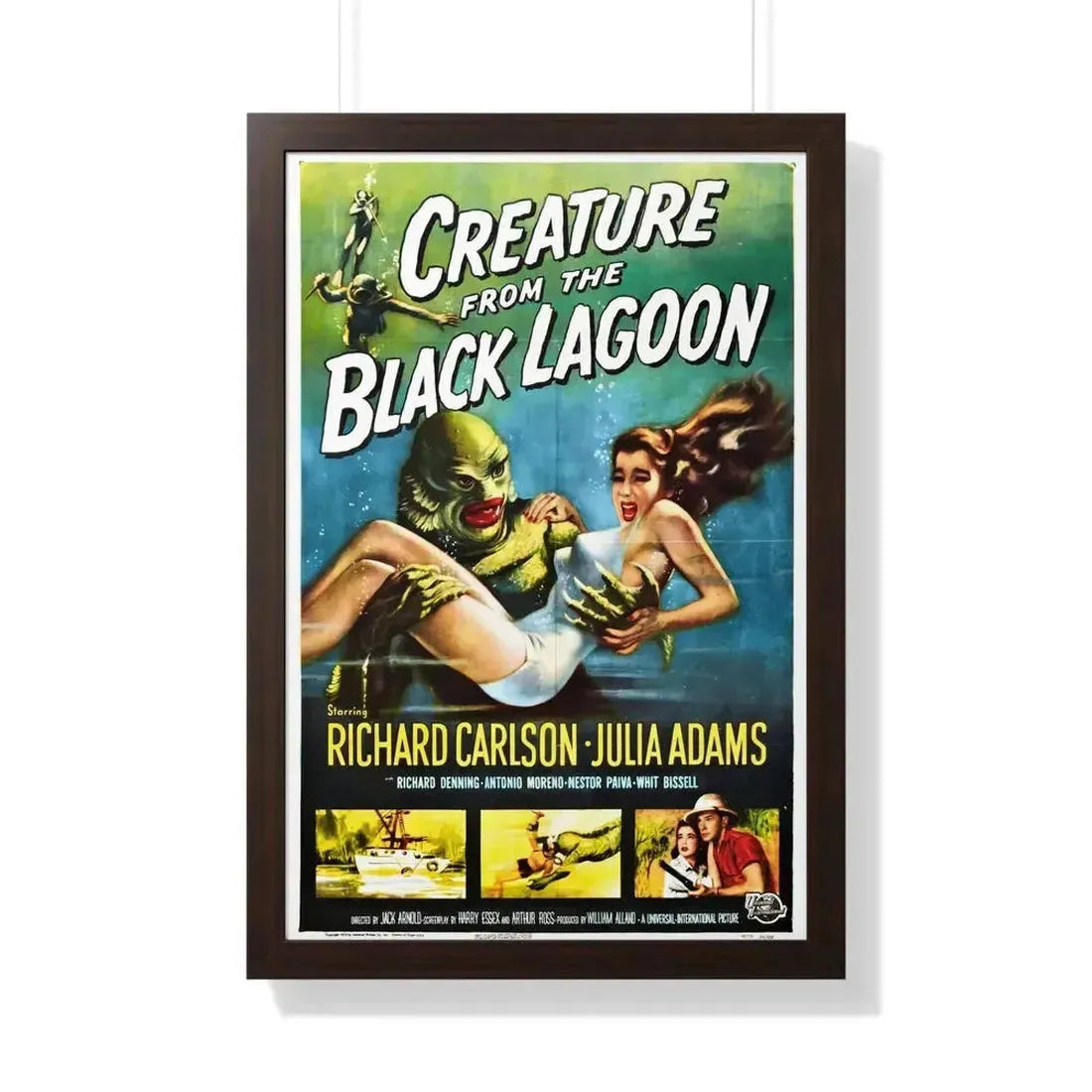 CREATURE FROM THE BLACK LAGOON 1954 - Framed Movie Poster - The Sticker Space