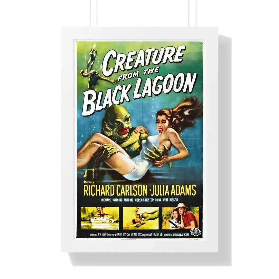 CREATURE FROM THE BLACK LAGOON 1954 - Framed Movie Poster - The Sticker Space