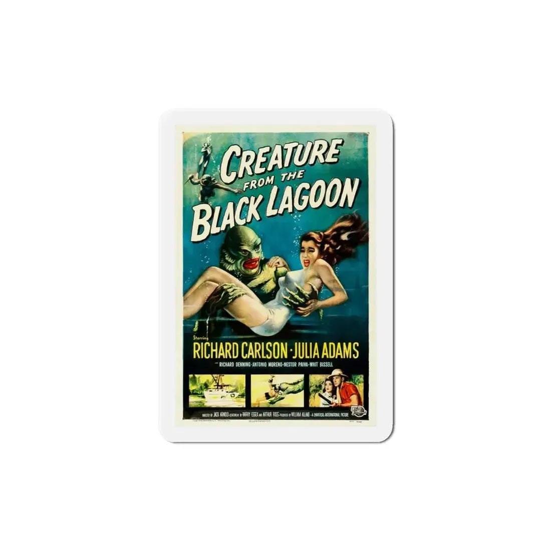 Creature from the Black Lagoon 1954 Movie Poster Refrigerator Magnet - The Sticker Space