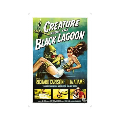 CREATURE FROM THE BLACK LAGOON 1954 Movie Poster - STICKER Vinyl Kiss-Cut Decal 3 Inch White - The Sticker Space