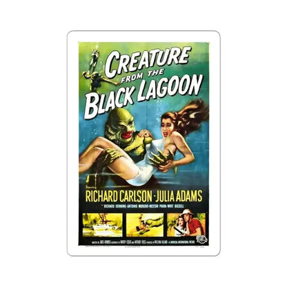 CREATURE FROM THE BLACK LAGOON 1954 Movie Poster - STICKER Vinyl Kiss-Cut Decal 6 Inch White - The Sticker Space