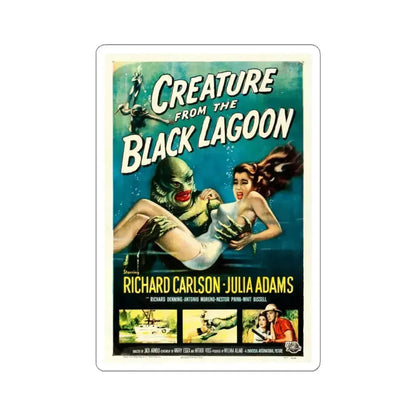 Creature from the Black Lagoon 1954 Movie Poster - STICKER Vinyl Kiss-Cut Decal 6 Inch White - The Sticker Space