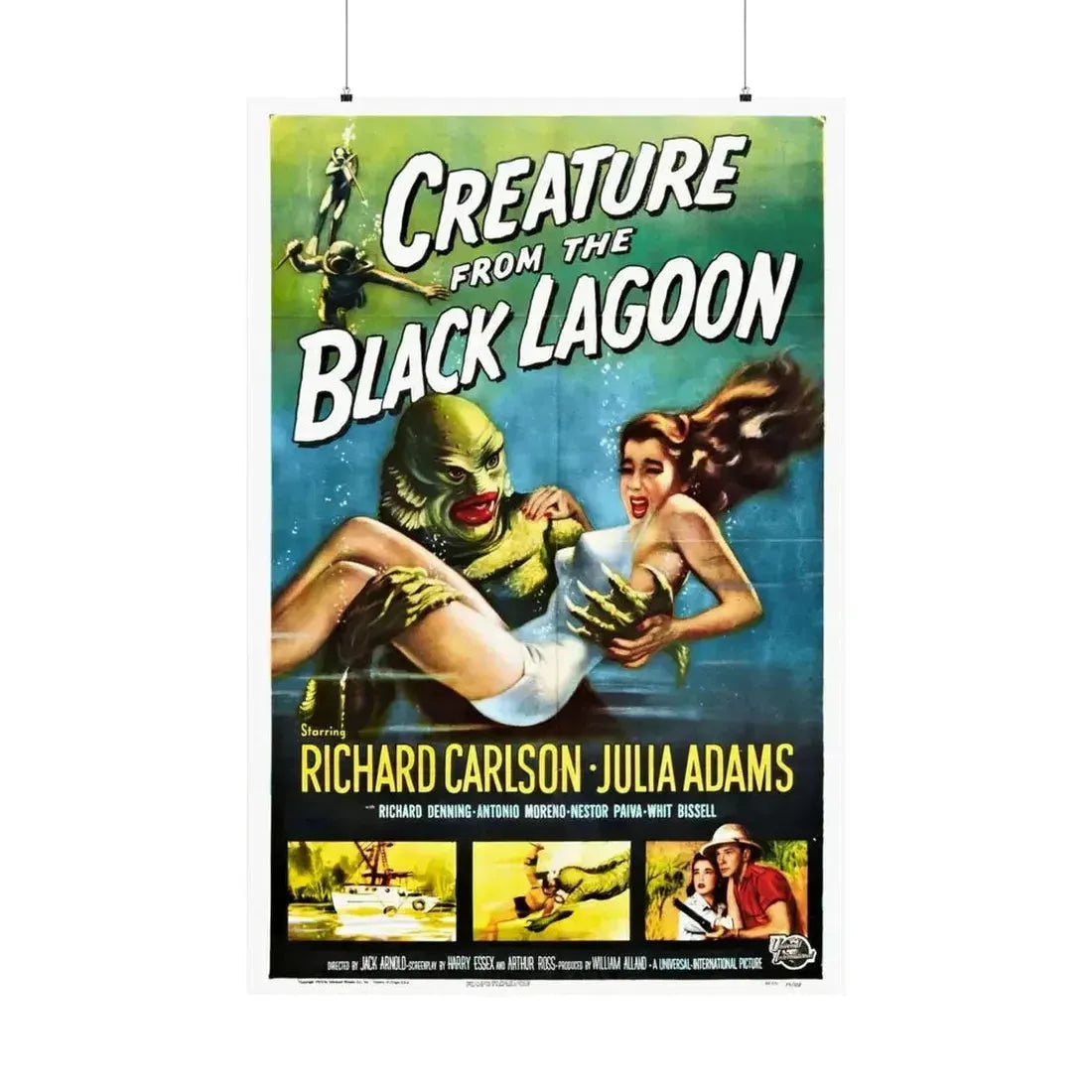 CREATURE FROM THE BLACK LAGOON 1954 - Paper Movie Poster 36" x 54" Matte - The Sticker Space