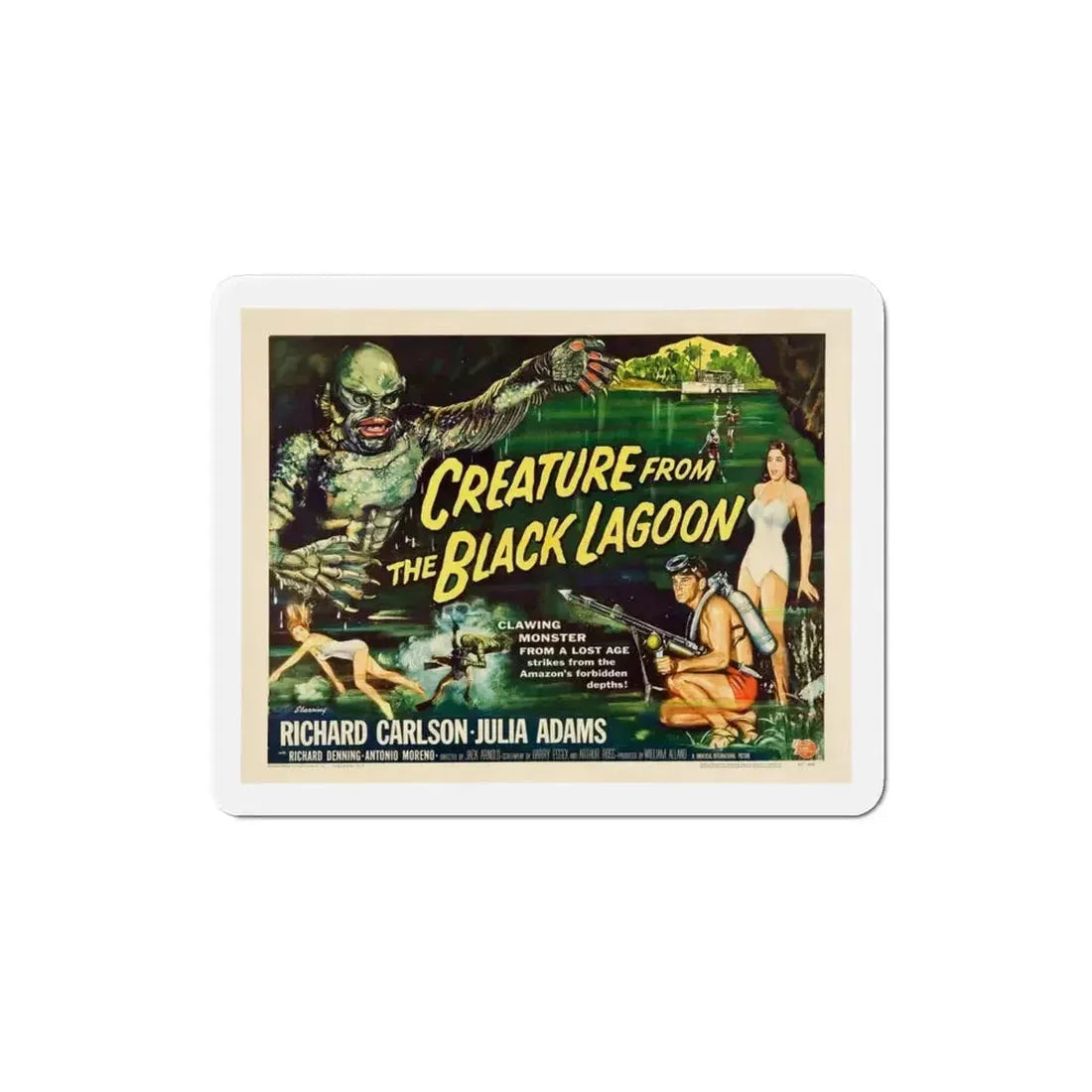 Creature from the Black Lagoon 1954 v2 Movie Poster Refrigerator Magnet 3 Inch - The Sticker Space