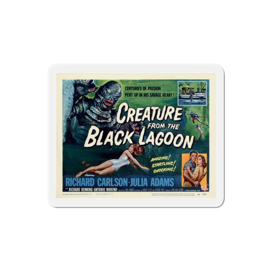 Creature from the Black Lagoon 1954 v3 Movie Poster Die-Cut Magnet-2 Inch-The Sticker Space