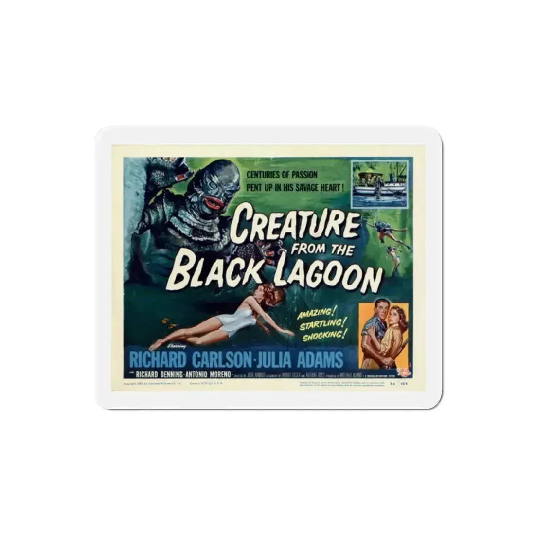 Creature from the Black Lagoon 1954 v3 Movie Poster Refrigerator Magnet 2 Inch - The Sticker Space