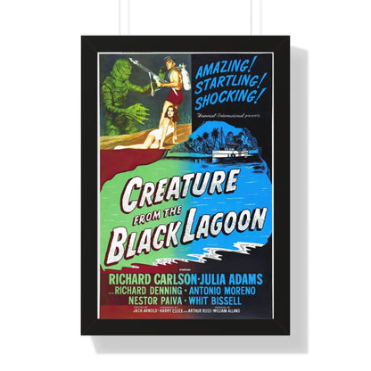 CREATURE FROM THE BLACK LAGOON (2) 1954 - Framed Movie Poster-16″ x 24″-The Sticker Space