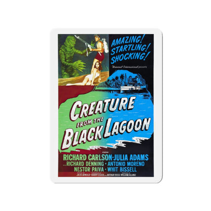 CREATURE FROM THE BLACK LAGOON (2) 1954 Movie Poster - Die-Cut Magnet-2" x 2"-The Sticker Space