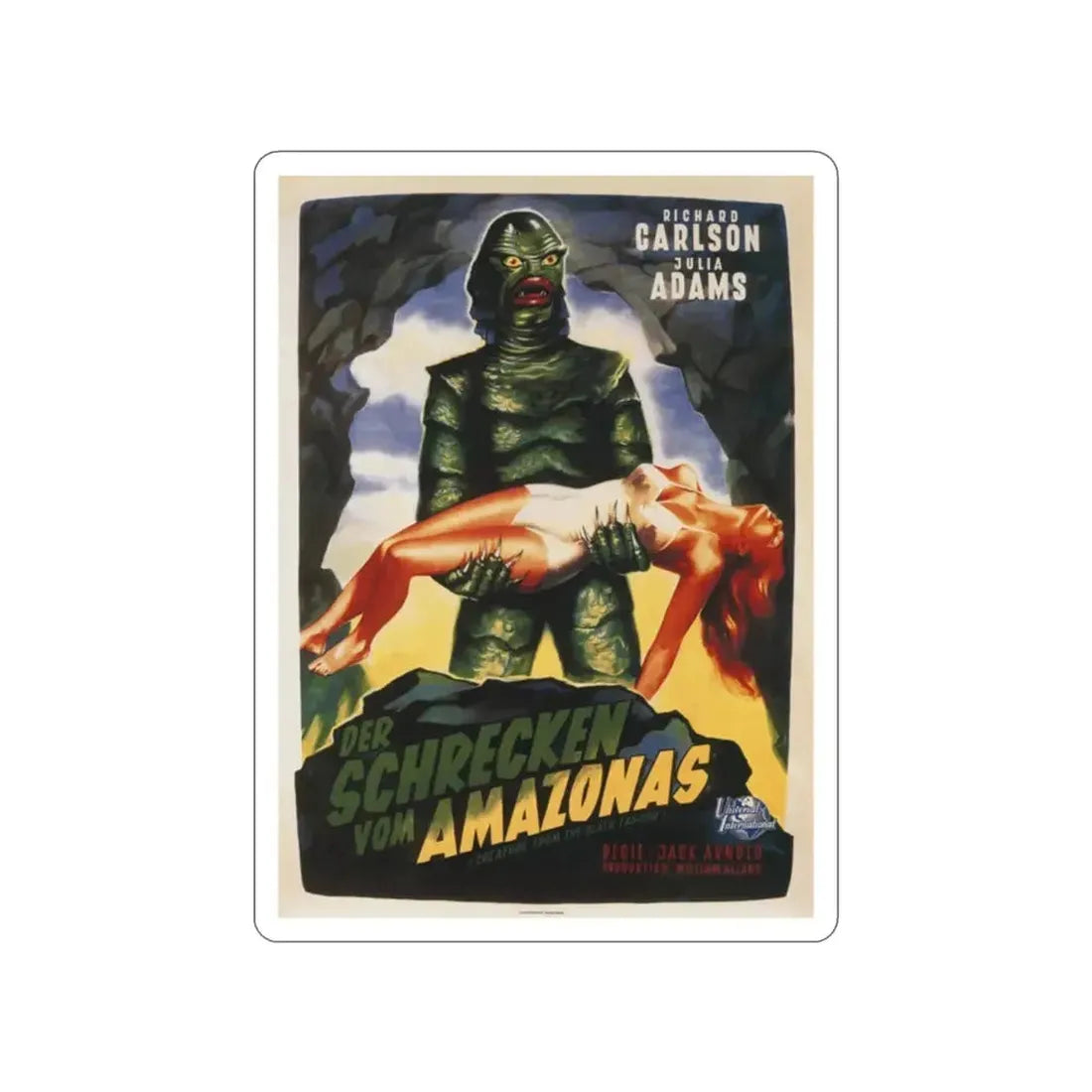CREATURE FROM THE BLACK LAGOON (3) 1954 Movie Poster STICKER Vinyl Die-Cut Decal - The Sticker Space