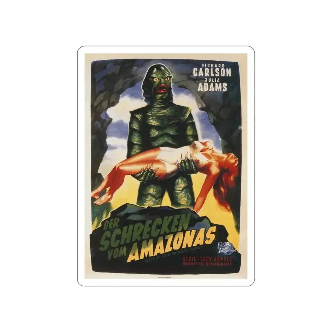 CREATURE FROM THE BLACK LAGOON (3) 1954 Movie Poster STICKER Vinyl Die-Cut Decal - The Sticker Space