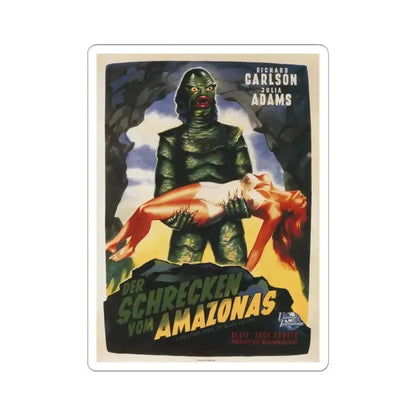 CREATURE FROM THE BLACK LAGOON (3) 1954 Movie Poster - STICKER Vinyl Kiss-Cut Decal 3 Inch White - The Sticker Space