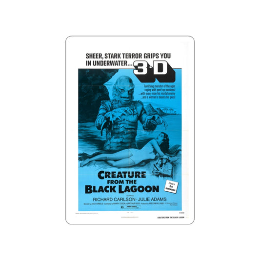 CREATURE FROM THE BLACK LAGOON (4) 1954 Movie Poster STICKER Vinyl Die-Cut Decal-2 Inch-The Sticker Space