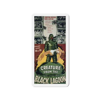 CREATURE FROM THE BLACK LAGOON (7) 1954 Movie Poster - Die-Cut Magnet-2" x 2"-The Sticker Space