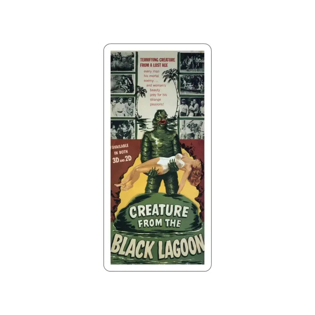 CREATURE FROM THE BLACK LAGOON (7) 1954 Movie Poster STICKER Vinyl Die-Cut Decal 5 Inch - The Sticker Space