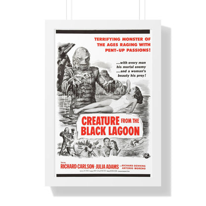 CREATURE FROM THE BLACK LAGOON (8) 1954 - Framed Movie Poster-16″ x 24″-The Sticker Space