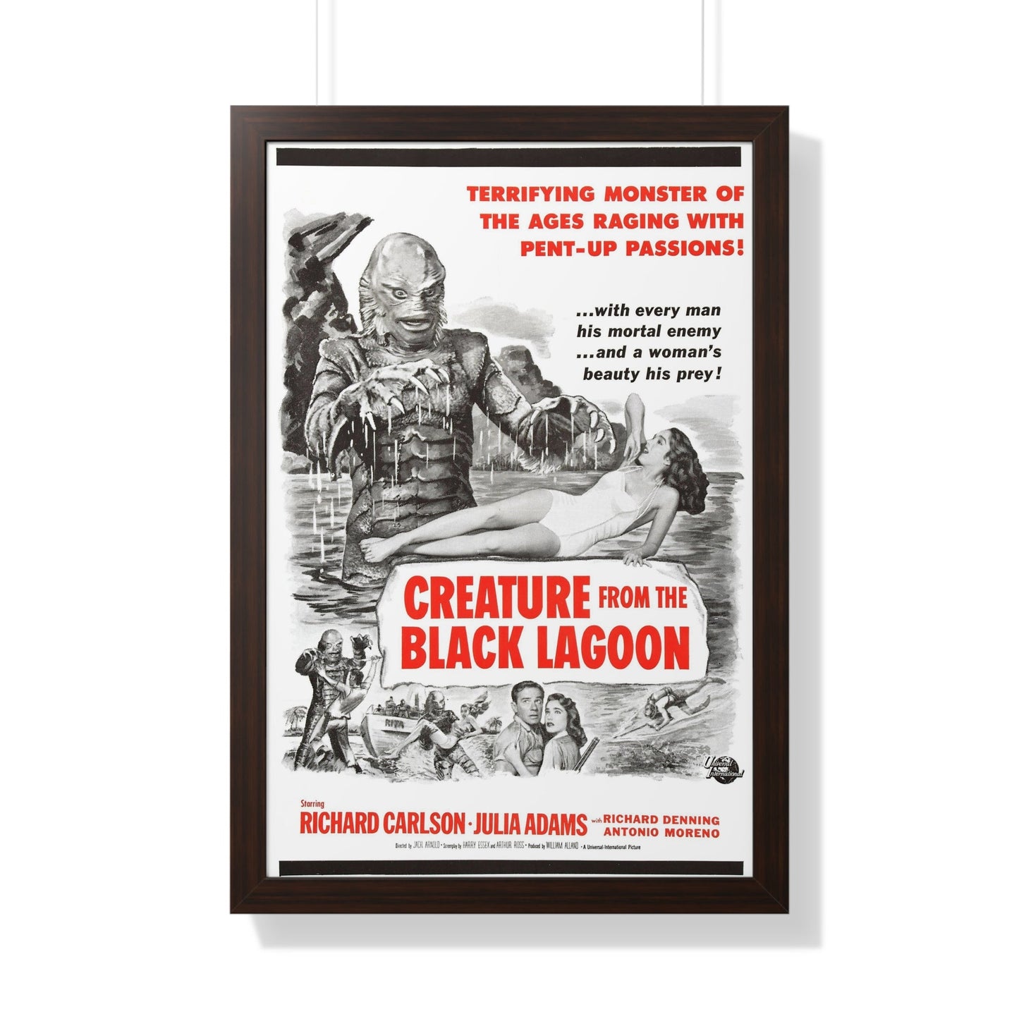 CREATURE FROM THE BLACK LAGOON (8) 1954 - Framed Movie Poster-20" x 30"-The Sticker Space