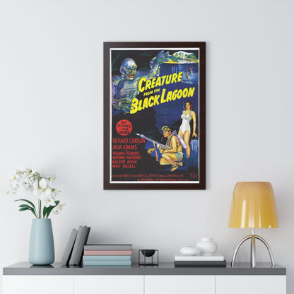 CREATURE FROM THE BLACK LAGOON (9) 1954 - Framed Movie Poster-The Sticker Space