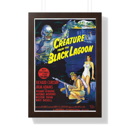 CREATURE FROM THE BLACK LAGOON (9) 1954 - Framed Movie Poster-16″ x 24″-The Sticker Space