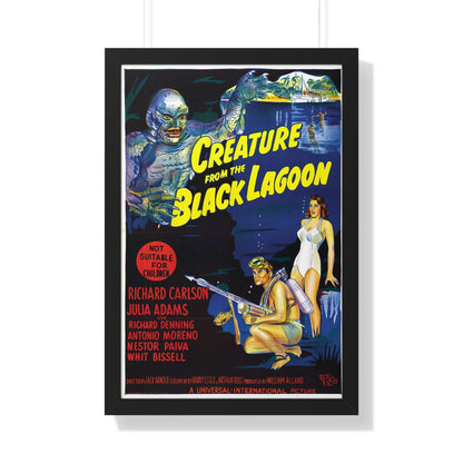 CREATURE FROM THE BLACK LAGOON (9) 1954 - Framed Movie Poster-20" x 30"-The Sticker Space