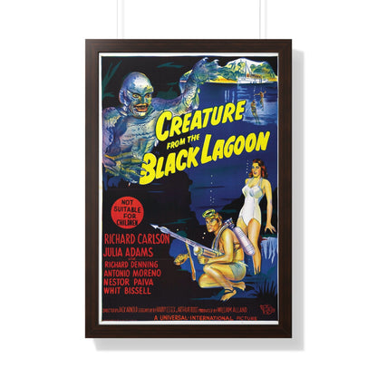 CREATURE FROM THE BLACK LAGOON (9) 1954 - Framed Movie Poster-20" x 30"-The Sticker Space