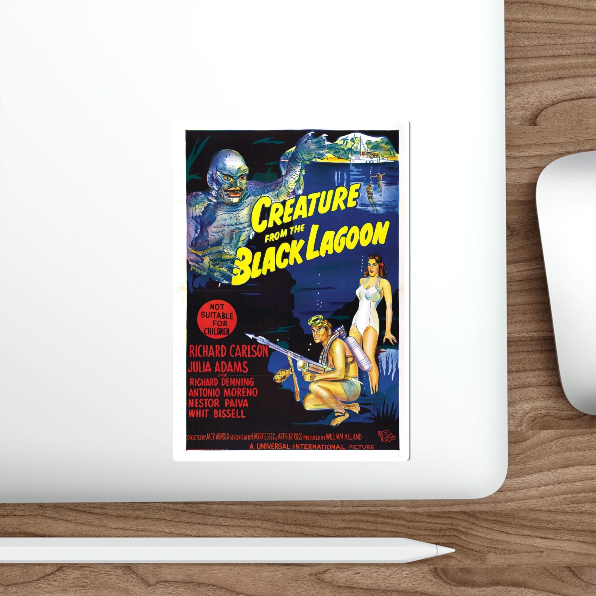 CREATURE FROM THE BLACK LAGOON (9) 1954 Movie Poster STICKER Vinyl Die-Cut Decal-The Sticker Space