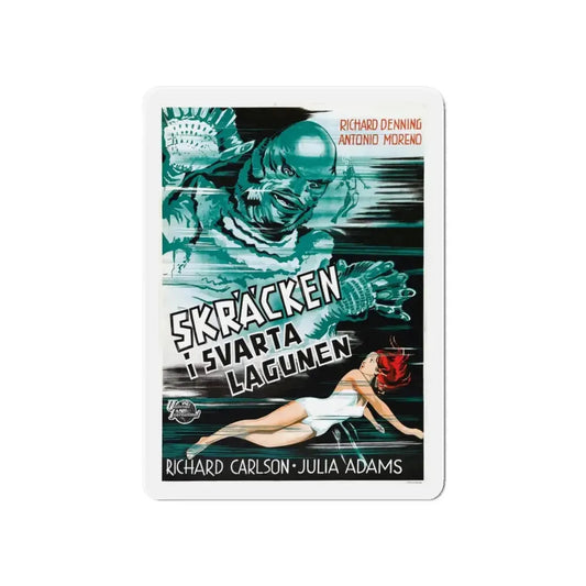 CREATURE FROM THE BLACK LAGOON (FOREIGN) 1954 Movie Poster - Refrigerator Magnet 6 Inch - The Sticker Space