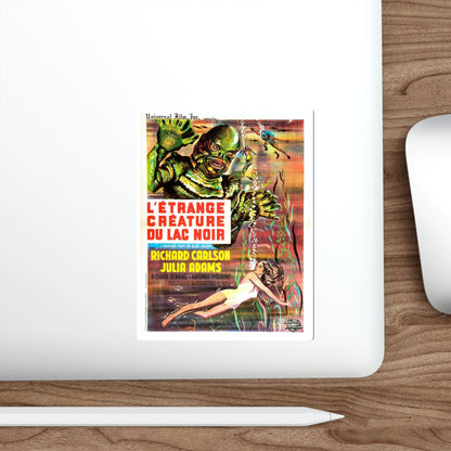 CREATURE FROM THE BLACK LAGOON (FRENCH) 2 1954 Movie Poster STICKER Vinyl Die-Cut Decal-The Sticker Space