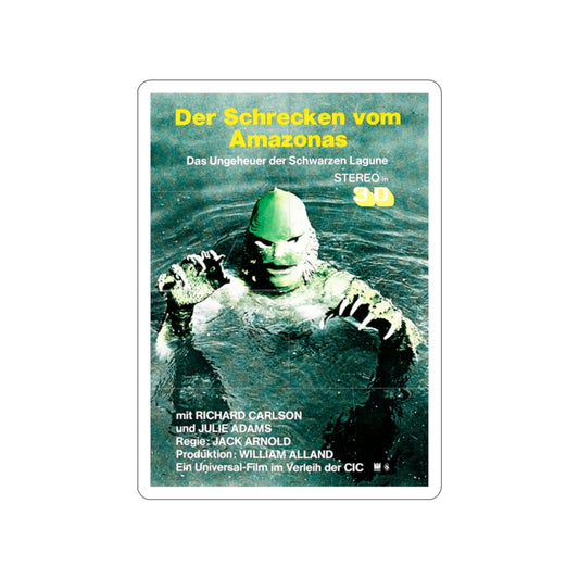 CREATURE FROM THE BLACK LAGOON (GERMAN) 1954 Movie Poster STICKER Vinyl Die-Cut Decal-2 Inch-The Sticker Space