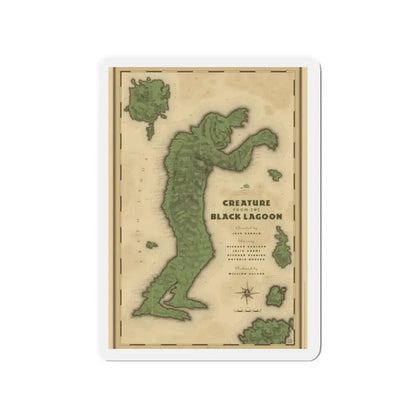 CREATURE FROM THE BLACK LAGOON (MONDO) 1954 Movie Poster - Refrigerator Magnet 2 Inch - The Sticker Space