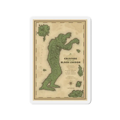 CREATURE FROM THE BLACK LAGOON (MONDO) 1954 Movie Poster - Refrigerator Magnet 3 Inch - The Sticker Space