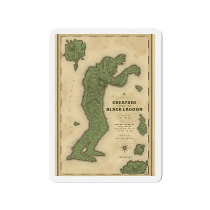 CREATURE FROM THE BLACK LAGOON (MONDO) 1954 Movie Poster - Refrigerator Magnet - The Sticker Space