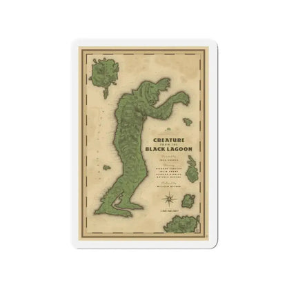 CREATURE FROM THE BLACK LAGOON (MONDO) 1954 Movie Poster - Refrigerator Magnet - The Sticker Space