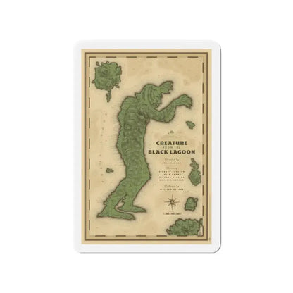 CREATURE FROM THE BLACK LAGOON (MONDO) 1954 Movie Poster - Refrigerator Magnet - The Sticker Space